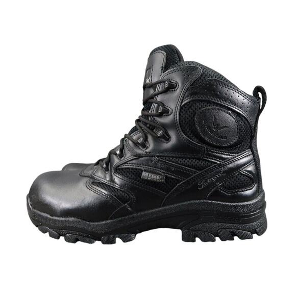 Thorogood Shoes Mens 8.5 Boots Work Comp Toe Leather Zip Lace Up Wide Fit Black main image 10